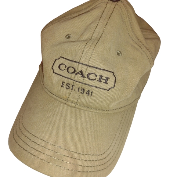 Coach Accessories - Coach Beige Cap